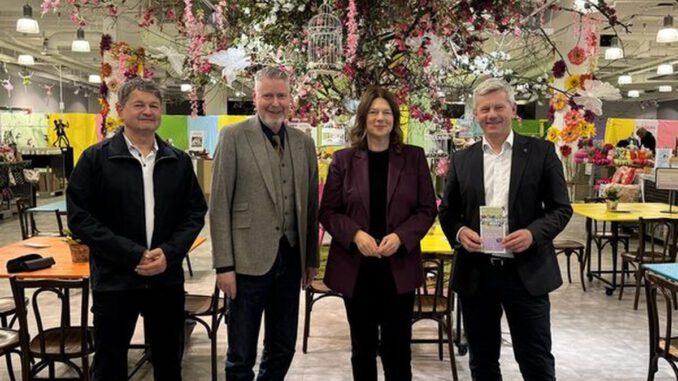 Frühlingsmarkt bringt neues Leben in leerstehendes Geschäftshaus in Wiesbaden