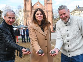 Luisenplatz: Boulebahnen nach Winterpause wieder geöffnet, Verleih per App nutzbar