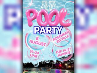 Poolparty für 14 bis 27-Jährige im Eltviller Rosenbad am 8. August