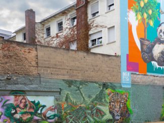 Rüsselsheimer Marktstraße 24 wird temporärer Treffpunkt mit Street Art und Sitzflächen